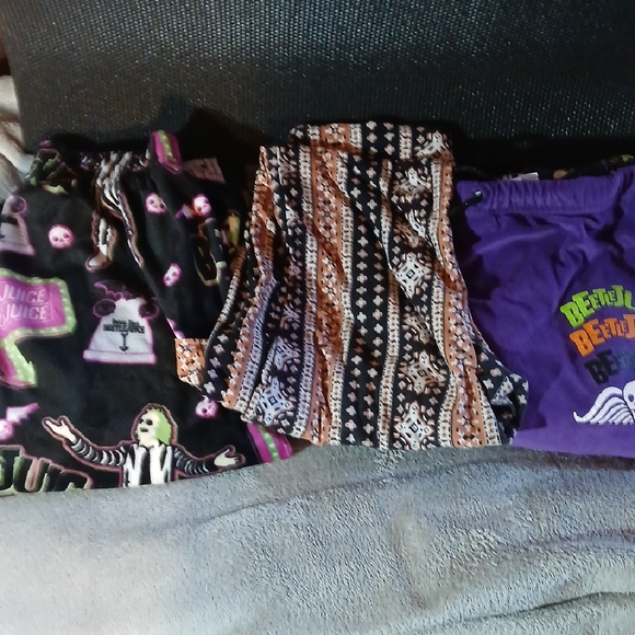Other - 3 for 1 Junior Girls 2 sleep pants and one pull on bell bottom pant